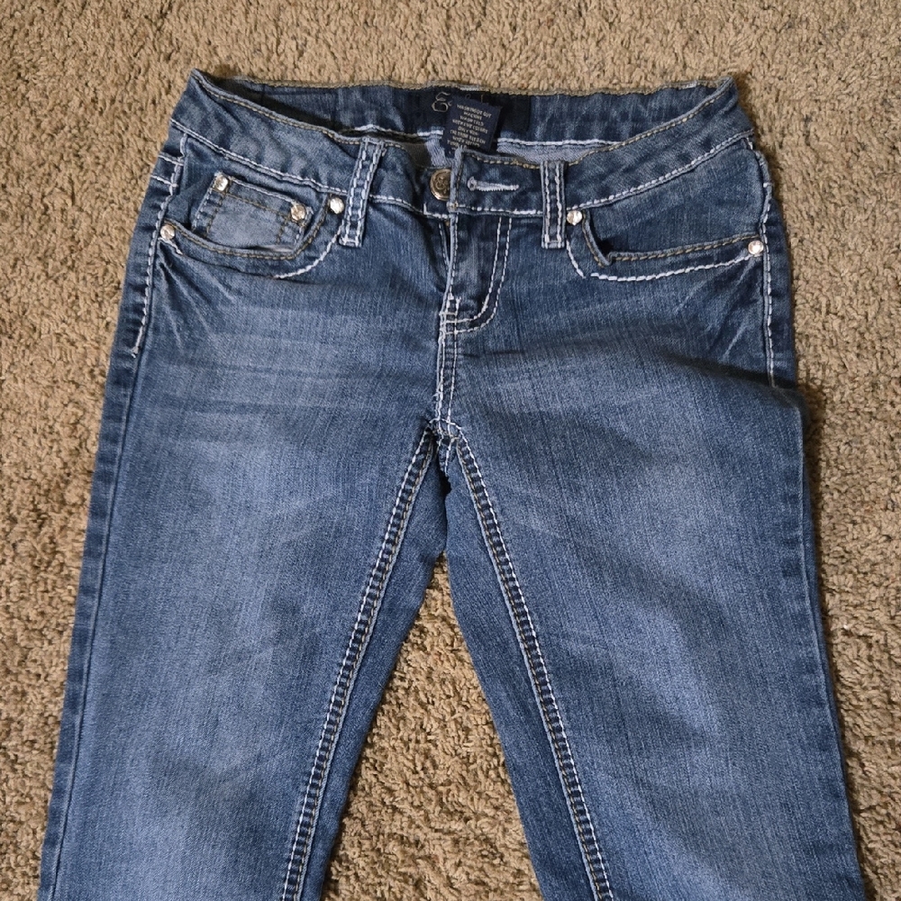 Earl Jeans Blue Skinny Jeans with Distressed Look